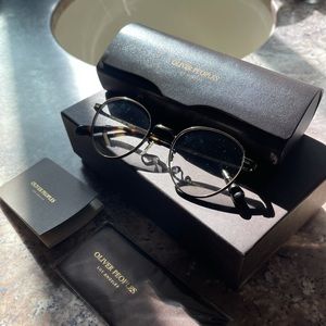 New OLIVER PEOPLES Eyeglasses WATTS OV 1224T 5124 49-21 Titanium Antique Gold